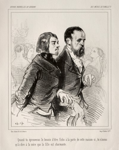 Des Mères de Famille! door Paul Gavarni