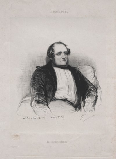 Henri (Bonaventure) Monnier door Paul Gavarni