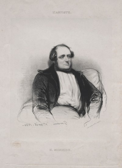 Henri Bonaventure Monnier door Paul Gavarni