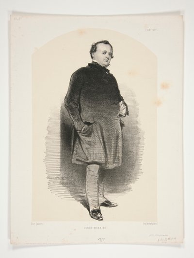 Henri Monnier door Paul Gavarni