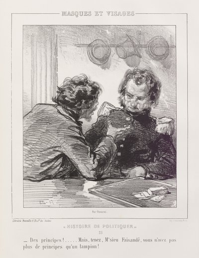 Geschiedenis van politieke intriges door Paul Gavarni