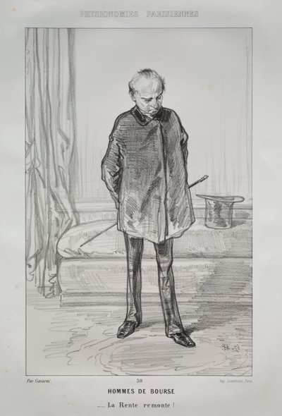 Beursmannen door Paul Gavarni