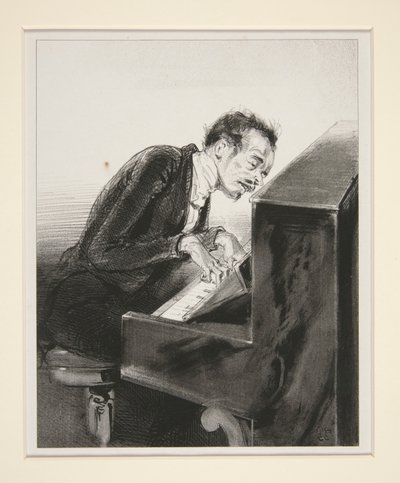 IMPROVISATIES MELANCHOLISCH. door Paul Gavarni