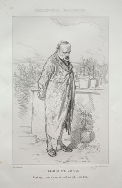 De Tuinliefhebber door Paul Gavarni