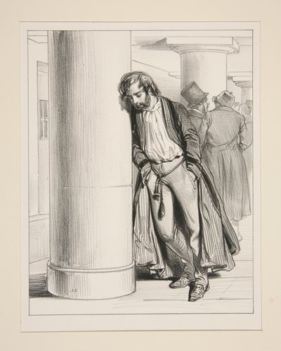De schuldengevangenis door Paul Gavarni