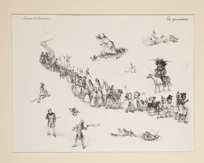 De processie van de duivel door Paul Gavarni