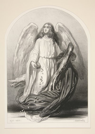 De roep van liefdadigheid door Paul Gavarni