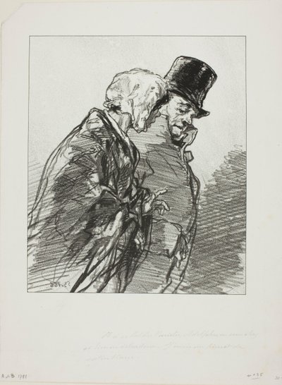 Les Lorettes vieillies: ...En op het variétébal, Adolphe... door Paul Gavarni