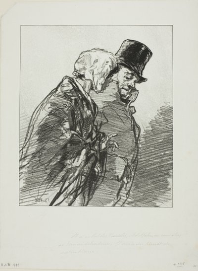 Les Lorettes vieillies: ...En op het variétébal, Adolphe... door Paul Gavarni