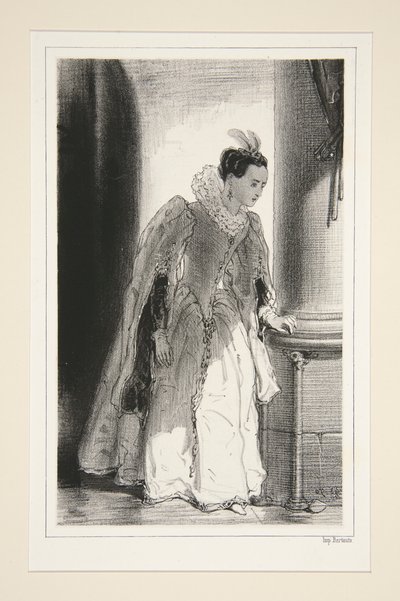 Marguerite de France. 1560. door Paul Gavarni