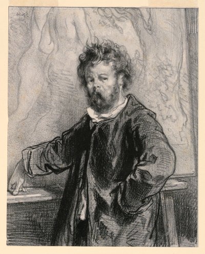 Ma toile est chere, bourgeois (Dit doek is duur, burger), plaat XV uit Par-ci, par-la door Paul Gavarni
