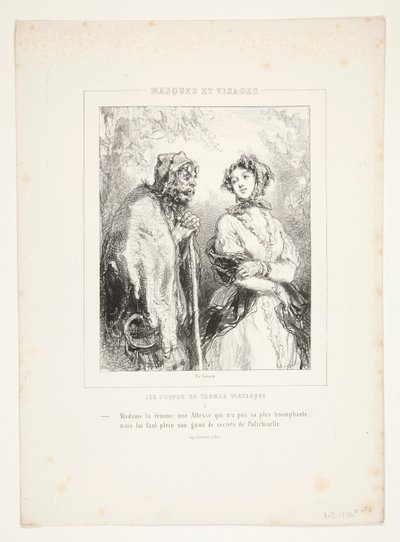 Madame la femme: une altesse qui n door Paul Gavarni