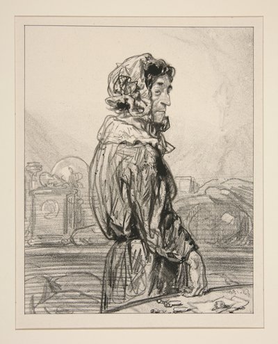 ‘Madame Abraham.’ door Paul Gavarni