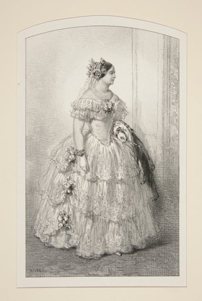 Mevrouw de Prinses Mathilde door Paul Gavarni