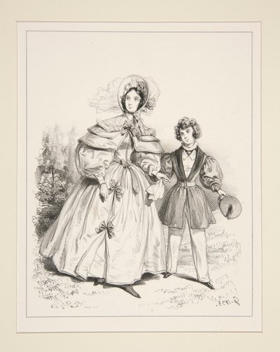 NEGLIGE DU MATIN. 1835. door Paul Gavarni