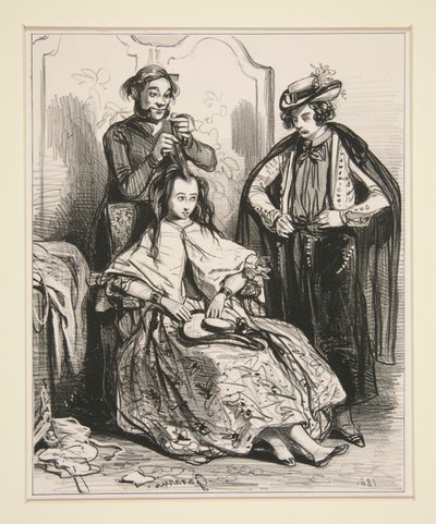 Nr. 25 - Het Carnaval - C door Paul Gavarni