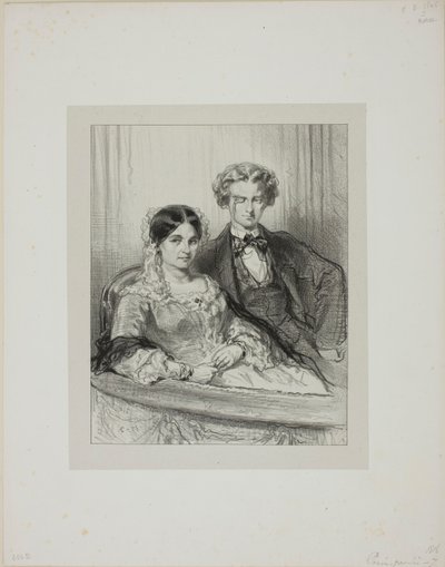 Hier en daar: Phèdre in het Théâtre-Français... door Paul Gavarni