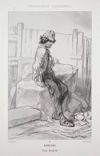 Rodeurs door Paul Gavarni
