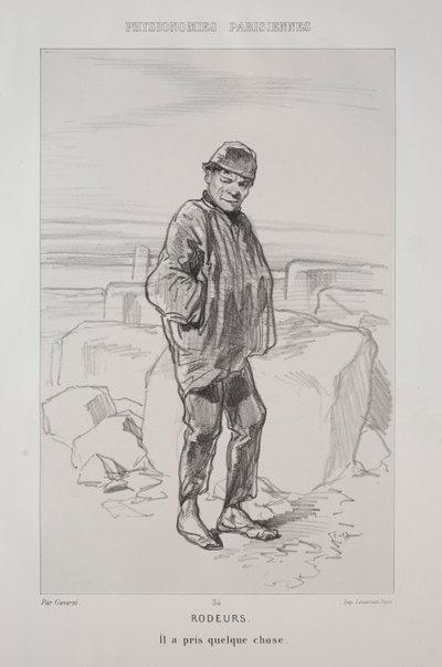 Rodeurs door Paul Gavarni