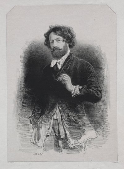 Zelfportret door Paul Gavarni