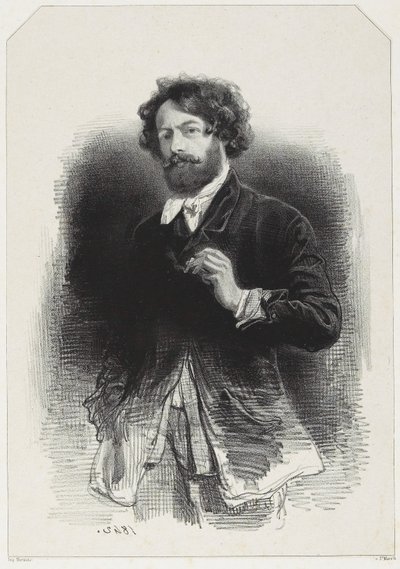 Zelfportret door Paul Gavarni