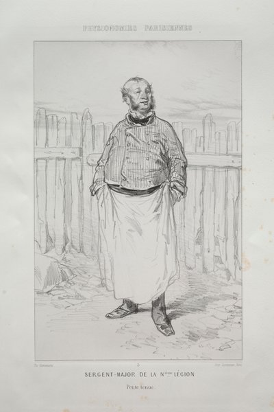 Sergeant-majoor van het N-de Legioen door Paul Gavarni