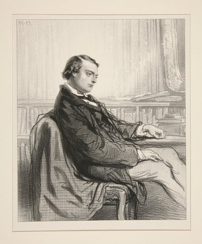 Théodore de Banville door Paul Gavarni