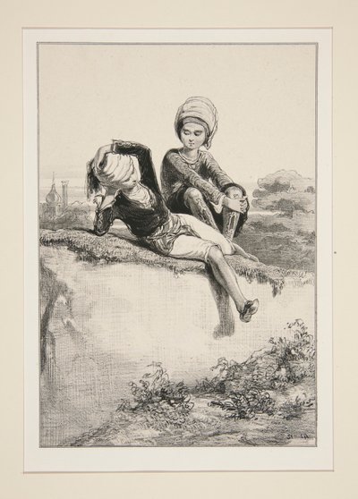Thimothee (sic) Et Philemon door Paul Gavarni