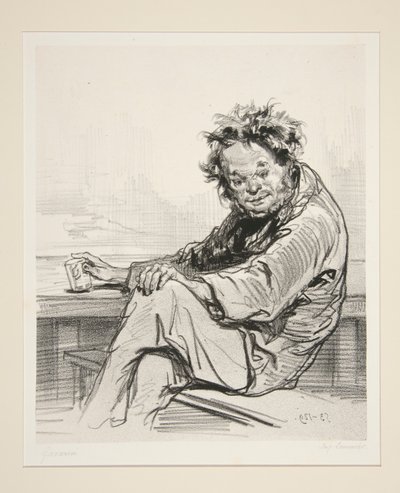 Een Anacreon van barrières door Paul Gavarni