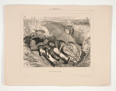 Een Nest in het Koren door Paul Gavarni