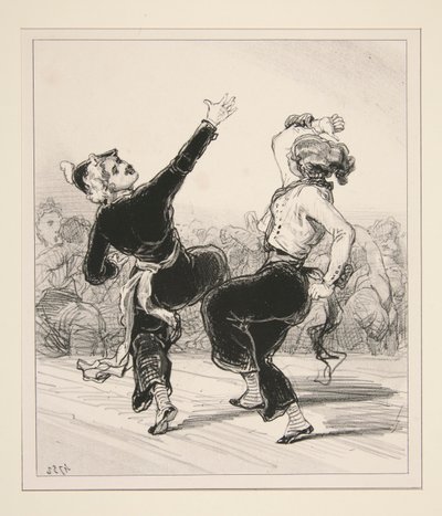 Een menuet door Paul Gavarni