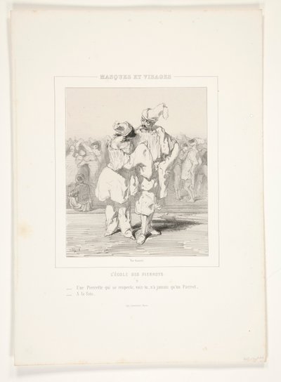 Une pierrette qui se respecte, vois-tu, n door Paul Gavarni
