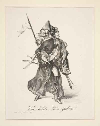 Vieux habits, Vieux galons! door Paul Gavarni