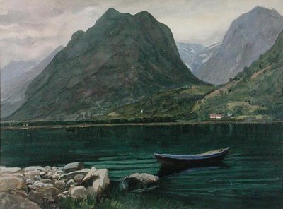 Noors landschap door Paul Gerhard Rosen