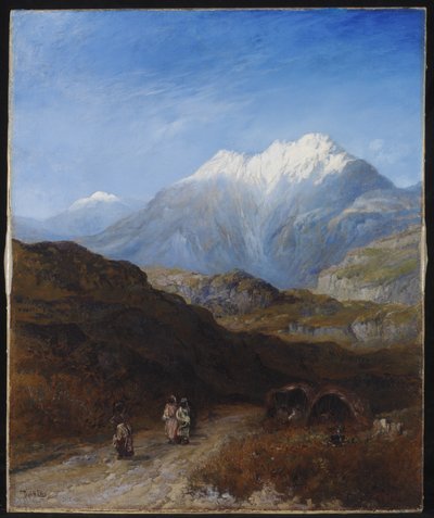 De met sneeuw bedekte Atlasgebergte van de Grand Kabylie, Algerije door Paul H. Ellis