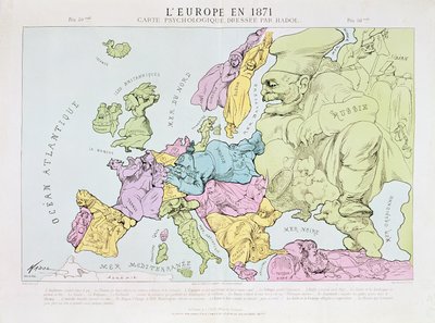 Europa in 1871, 1871 door Paul Hadol