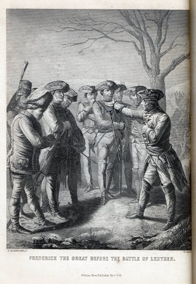 Frederik de Grote voor de Slag bij Leuthen, 1882 door Paul Haendler
