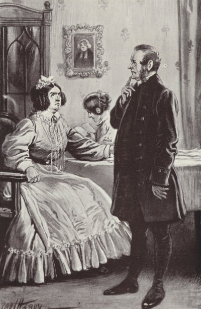 Illustratie voor Barchester Towers door Anthony Trollope door Paul Hardy