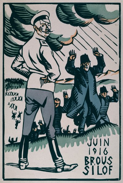 Brusilov-offensief van juni 1916 door Paul Hermann