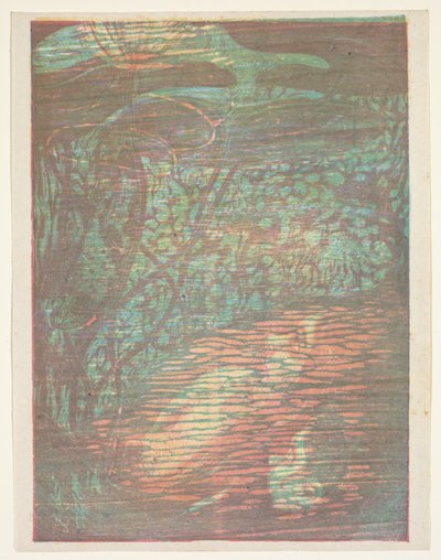 Geschrokken Nimf (Nymphe Effraye) door Paul Herrmann
