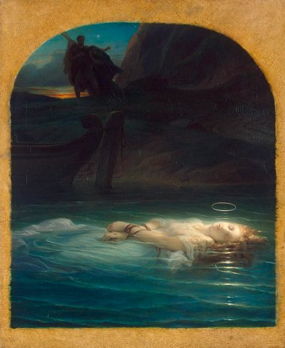 Christelijke martelaar verdronken in de Tiber tijdens het bewind van Diocletianus, 1853 door Paul Delaroche