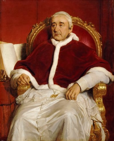 Portret van paus Gregorius XVI 1765-1846 door Paul Delaroche
