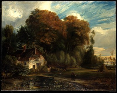 Huis van de Conciërge in het Bos van Compiegne, 1826 door Paul Huet