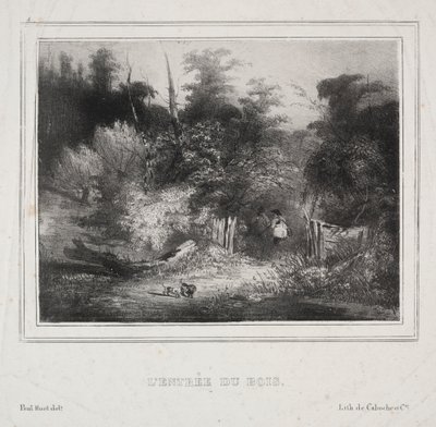 Landschappen: De Ingang van een Bos door Paul Huet