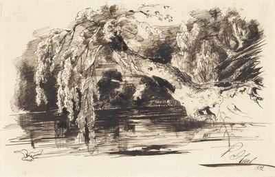 Landschap door Paul Huet
