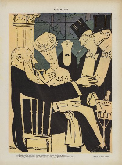Illustratie voor Le Rire door Paul Iribe