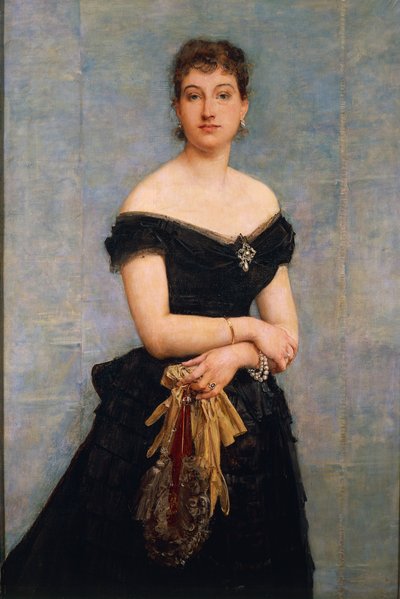 Portret van Madame Louis Singer door Paul Jacques Aimé Baudry