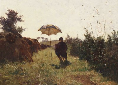 En plein air, 1870 door Paul Joseph Constantin Gabriel