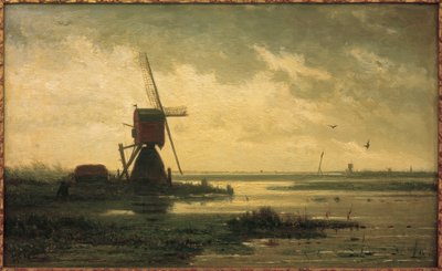 Polderlandschap door Paul Joseph Constantin Gabriel