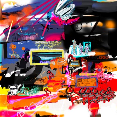 Parijse menigte, 2023 door Paul Kempton